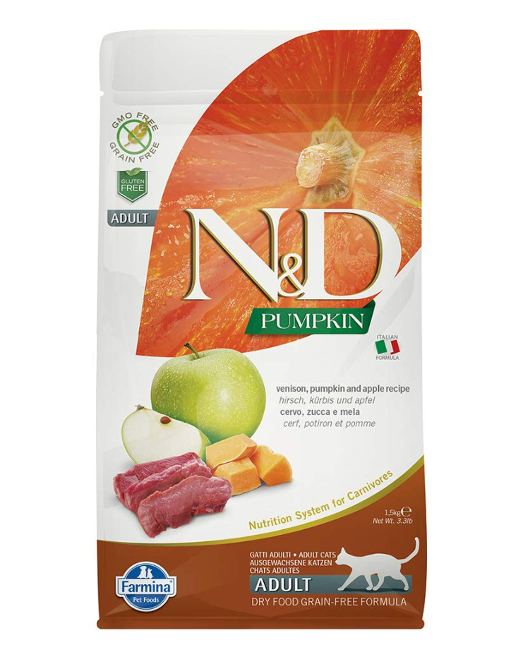 Farmina Cat N&D Pumpkin & Venison 3.3 Lb.