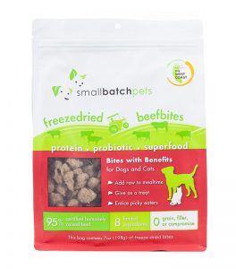 Small Batch Dog Super Booster Freeze Dried Beef Bites 7oz.