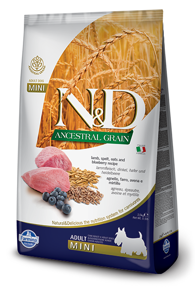 Farmina N&D Ancestral Grain Lamb & Blueberry Mini Breed