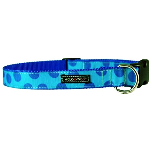 Walk-e-Woo Turquoise Dots Collar