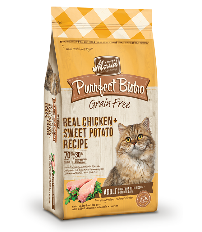 Merrick Purrfect Bistro Grain-Free Real Chicken & Sweet Potato Recipe