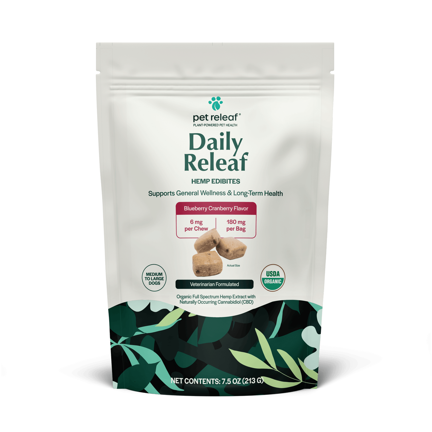 Pet Releaf Daily Releaf Edibites Blueberry & Cranberry