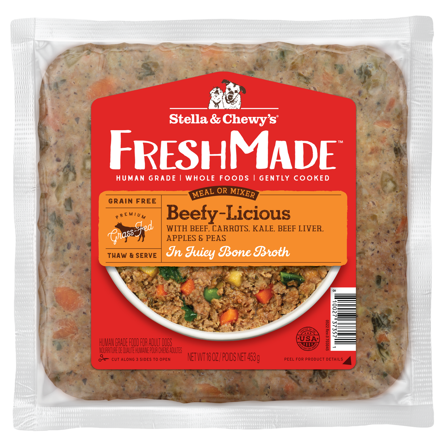 Stella & Chewy's Frozen Gently Cooked Beefy-licious