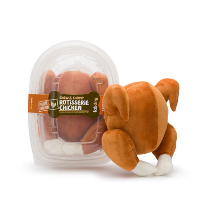 FabDog Chew & Chomp Rotisserie Chicken Toy FabDog Chew & Chomp Rotisserie Chicken Toy