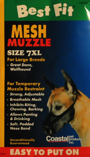 Coastal Adjustable Mesh Dog Muzzle Coastal Adjustable Mesh Dog Muzzle
