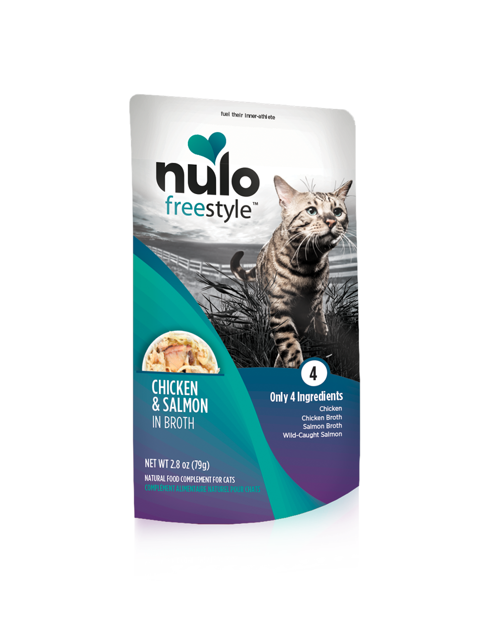 Nulo Cat Chicken & Salmon in Broth Pouch
