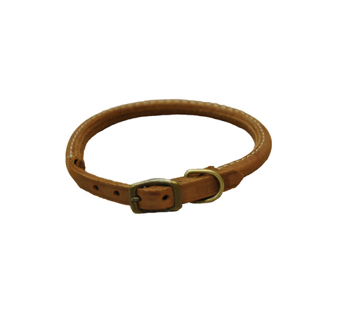 Coastal Rustic Round Leather Collar