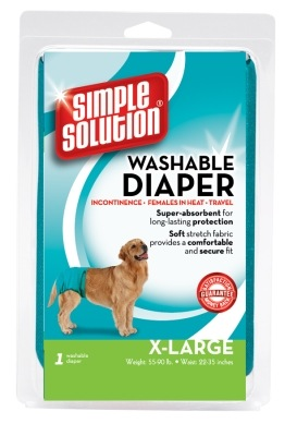 Simple Solution Large Washable Diaper for Dogs