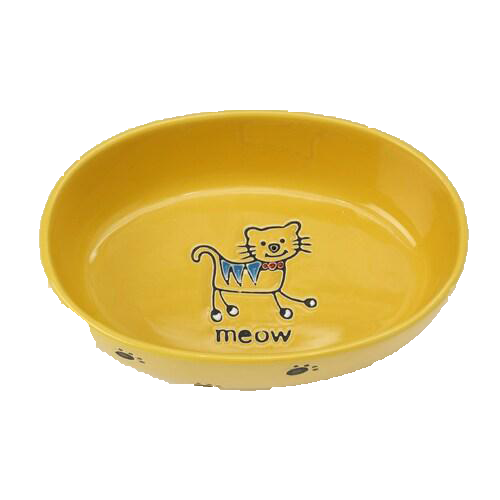 Petrageous Silly Kitty Oval Bowl