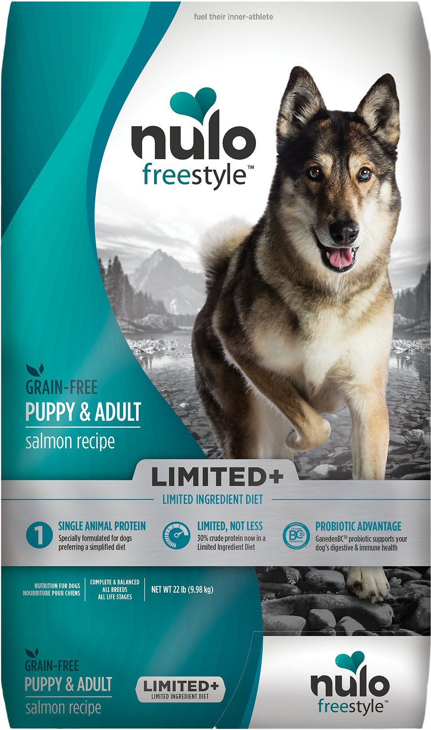 Nulo Limited+ Puppy & Adult Salmon Recipe