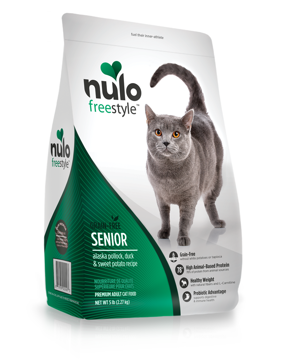 Nulo Grain-Free Cat Senior Alaska Pollock, Duck & Sweet Potato