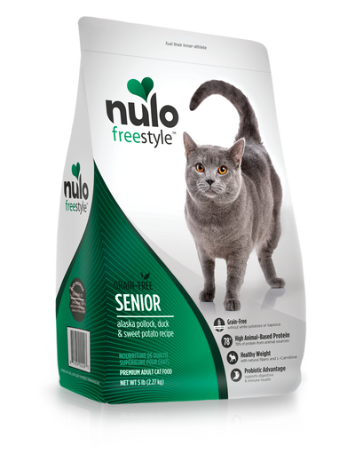 Nulo Grain-Free Cat Senior Alaska Pollock, Duck & Sweet Potato Nulo Grain-Free Cat Senior Alaska Pollock, Duck & Sweet Potato