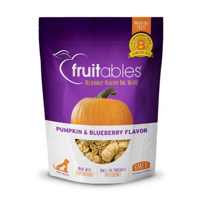 Fruitables Baked Pumpkin & Blueberry Flavor Treats 7 oz. Fruitables Baked Pumpkin & Blueberry Flavor Treats 7 oz.