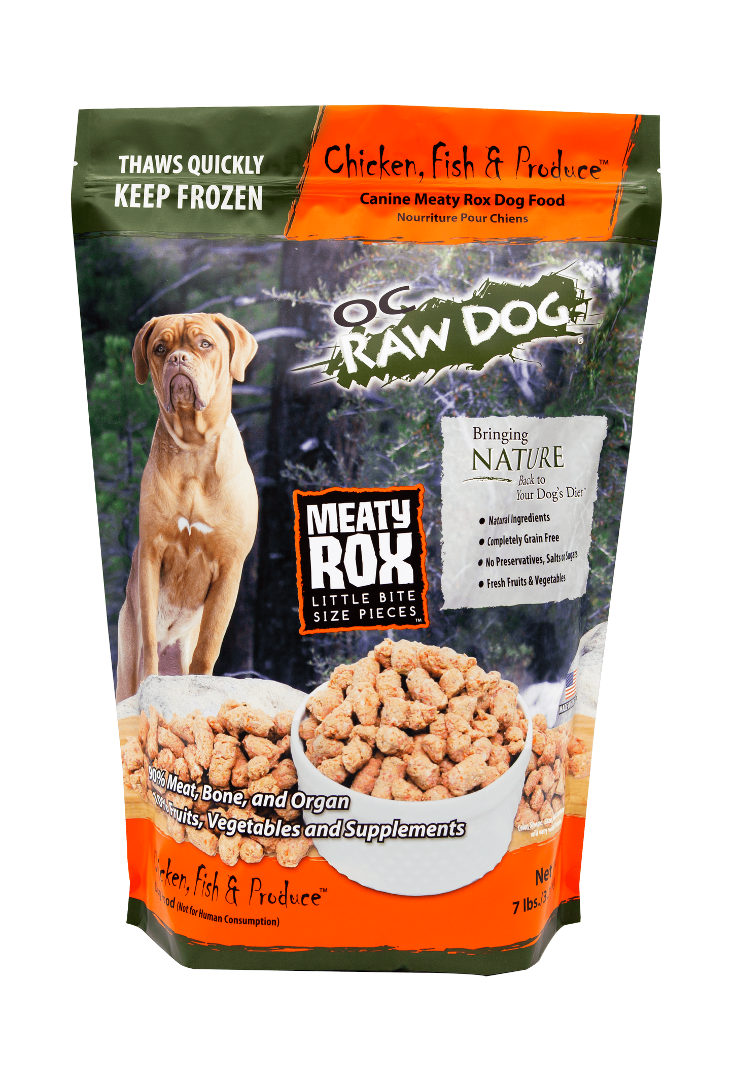 OC Raw Chicken Fish Produce Rox 7 Lb.
