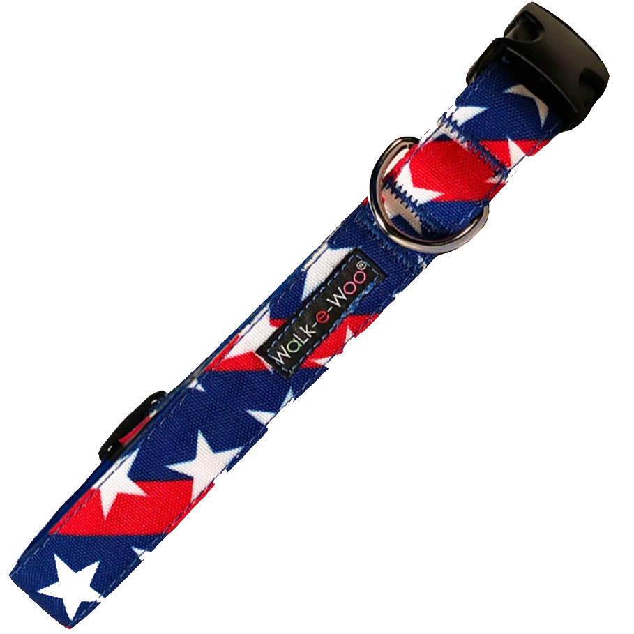 Walk-e-Woo Stars & Stripes Collar