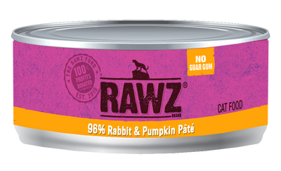 Rawz Cat 96% Rabbit & Pumpkin Pate Rawz Cat 96% Rabbit & Pumpkin Pate
