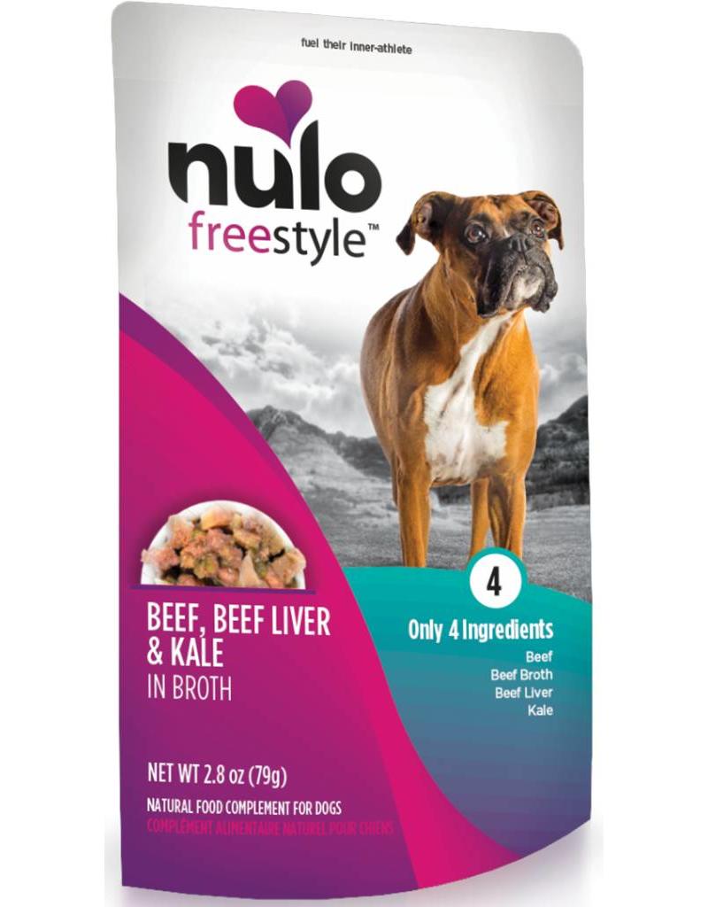 Nulo Beef, Beef Liver & Kale Dog Pouch in Broth