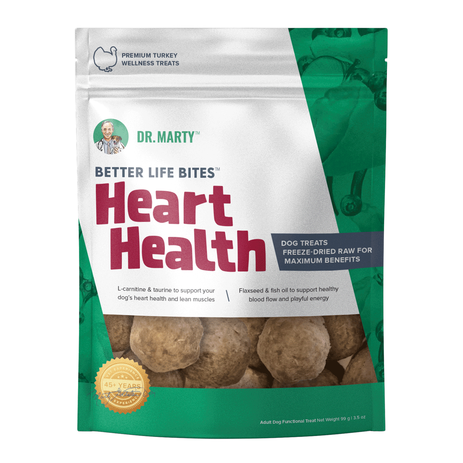 Dr. Marty Better Life Bites Heart Health 3.5 oz. Healthy Pet Austin