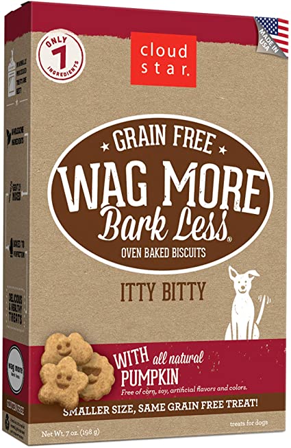 Cloud Star Wag More Bark Less Grain Free Oven Baked Biscuits with Pumpkin