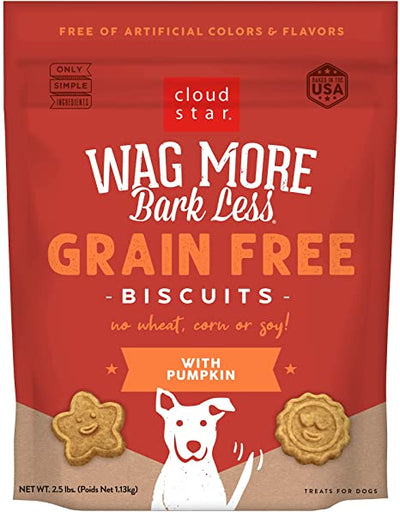 Cloud Star Wag More Bark Less Grain Free Oven Baked Biscuits with Pumpkin Cloud Star Wag More Bark Less Grain Free Oven Baked Biscuits with Pumpkin