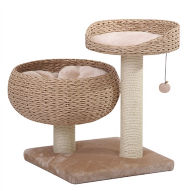 Petpals Cozy Cat Tree with Perch Bowl Cushion and Sisal Scratching Posts Petpals Cozy Cat Tree with Perch Bowl Cushion and Sisal Scratching Posts