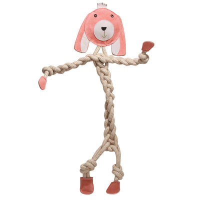 Huggle Hounds Bitsy Bunny Rope Knottie Huggle Hounds Bitsy Bunny Rope Knottie
