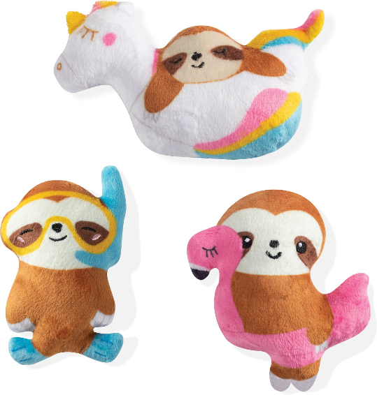 Fringe Summer Sloth 3 Pcs Toy Set