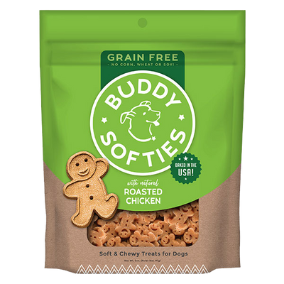 Buddy Biscuits Soft & Chewys Grain Free Roasted Chicken Treats 5 oz. Buddy Biscuits Soft & Chewys Grain Free Roasted Chicken Treats 5 oz.
