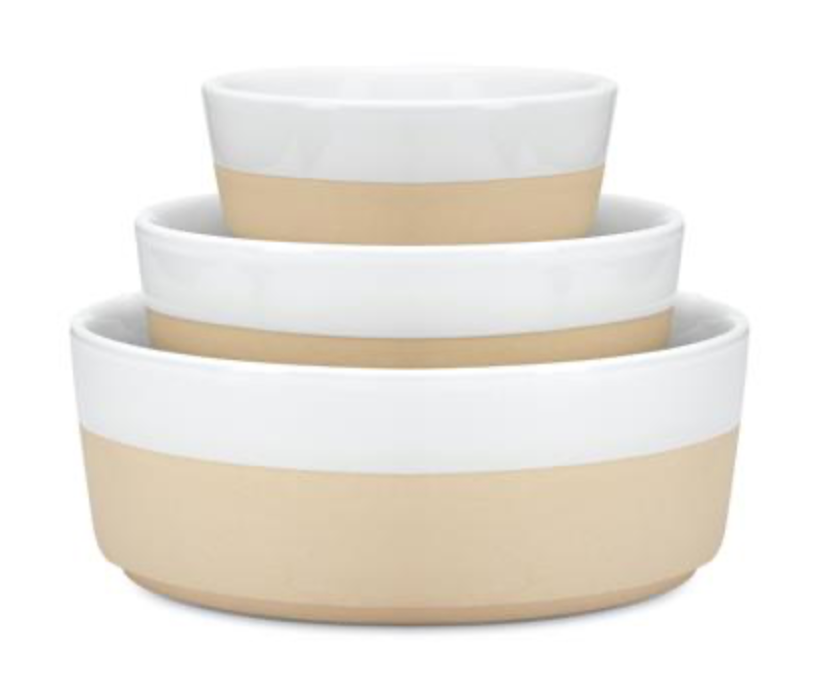 Waggo Textured Dipper Dog Bowl