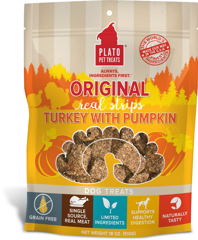Plato Strips Turkey with Pumpkin