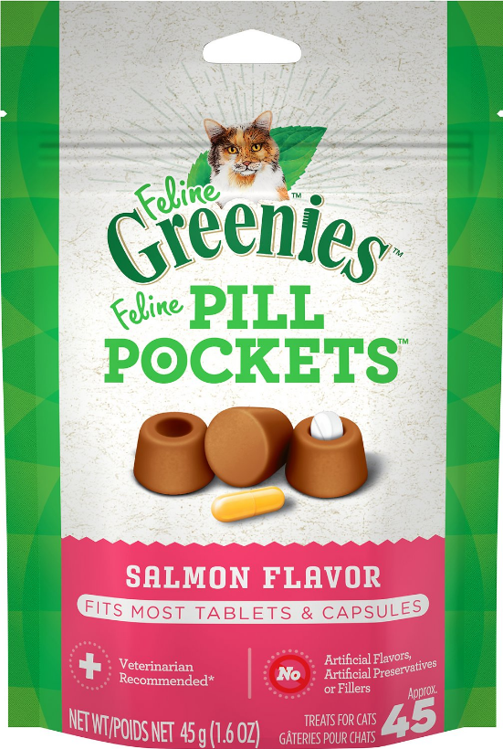Greenies Pill Pockets Cat Salmon 45 ct.