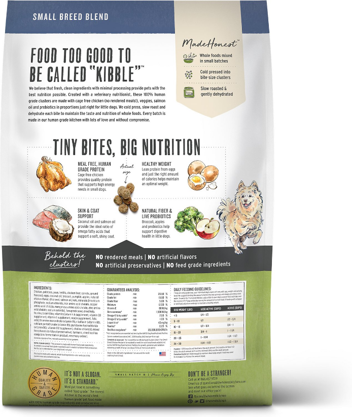 Honest Kitchen Clusters Grain Free Small Breed Chicken