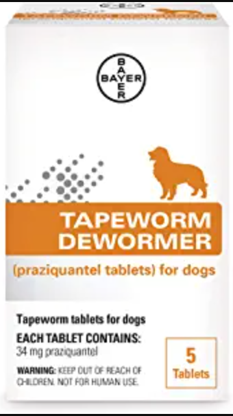 Bayer Tapeworm Dewormer Dogs 5 ct.
