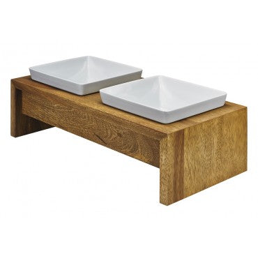 Bowsers Artisan Double Wood Feeders