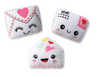 Fringe Sealed With A Kiss Small Plush Dog Toys Set Of 3 Fringe Sealed With A Kiss Small Plush Dog Toys Set Of 3
