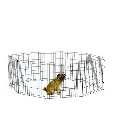 Midwest Black 8 Panel Exercise Pen