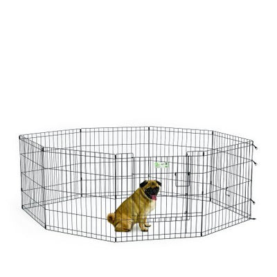 Midwest Black 8 Panel Exercise Pen Midwest Black 8 Panel Exercise Pen