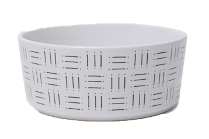 Waggo Mudcloth Line Print Bowl Medium