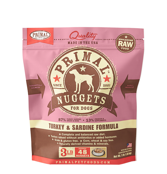 Primal Raw Frozen Turkey & Sardine Formula
