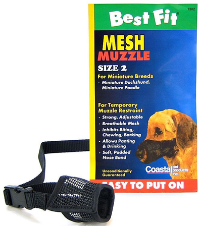 Coastal Adjustable Mesh Dog Muzzle Coastal Adjustable Mesh Dog Muzzle