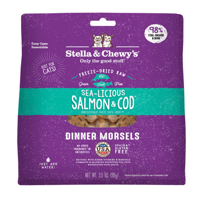 Stella & Chewy's Cat Freeze-Dried Sea-Licious Salmon & Cod Stella & Chewy's Cat Freeze-Dried Sea-Licious Salmon & Cod