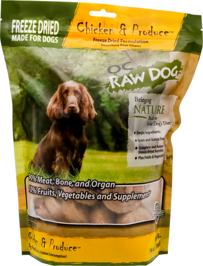 OC Raw Freeze Dried Chicken & Produce Sliders 14 oz. OC Raw Freeze Dried Chicken & Produce Sliders 14 oz.