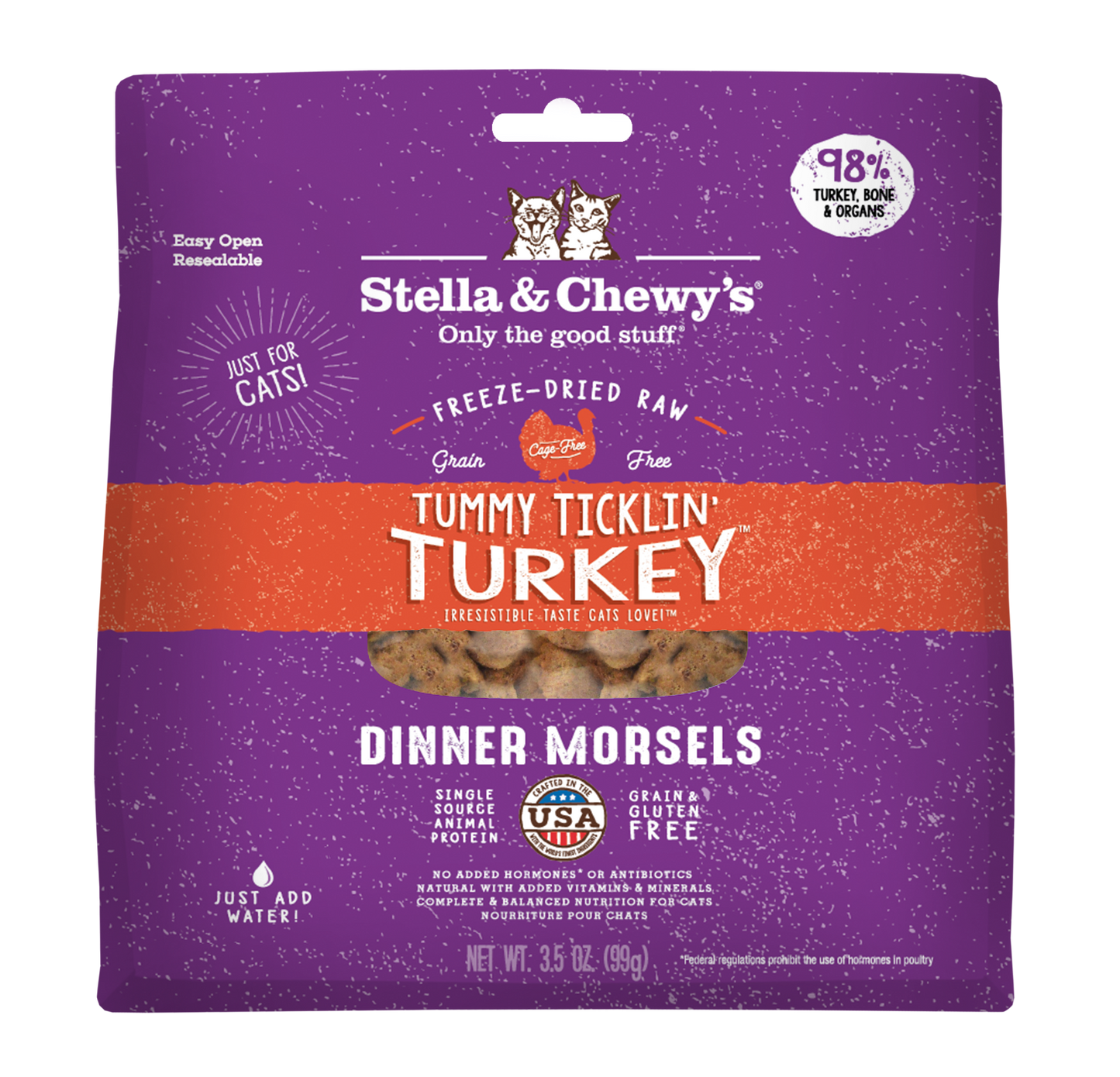 Stella & Chewy's Cat Freeze-Dried Tummy Ticklin' Turkey