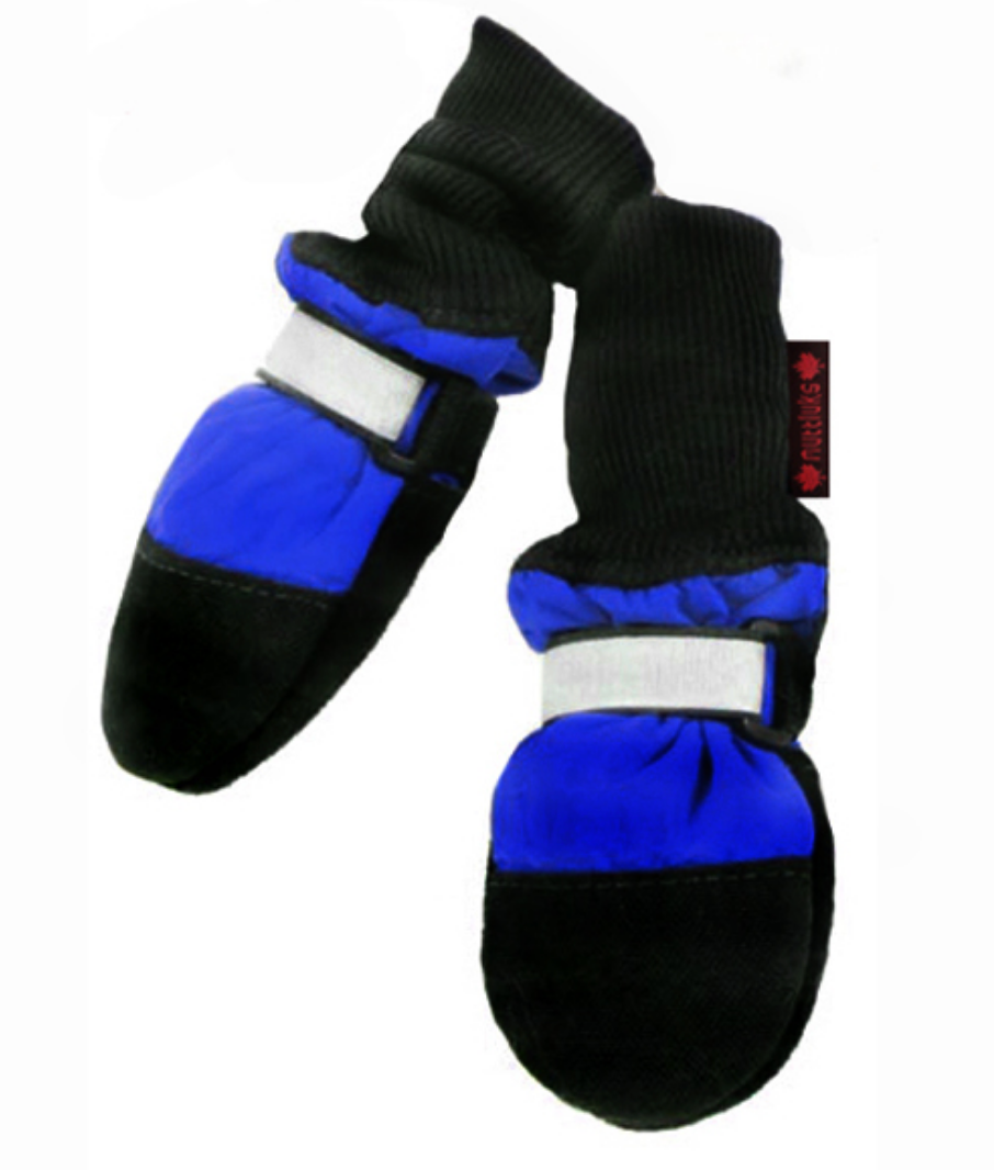 Muttluks Blue Fleece Lined Dog Boots Small