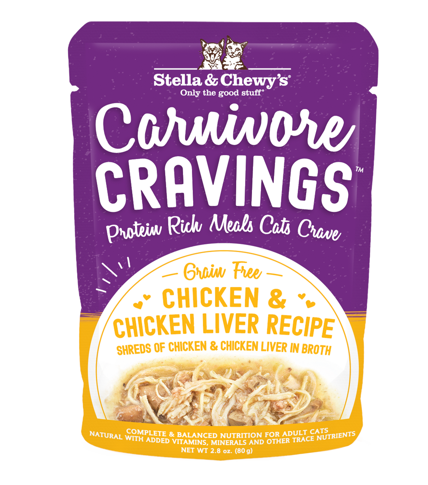 Stella & Chewy's Cat Carnivore Cravings Chicken & Chicken Liver Pouch