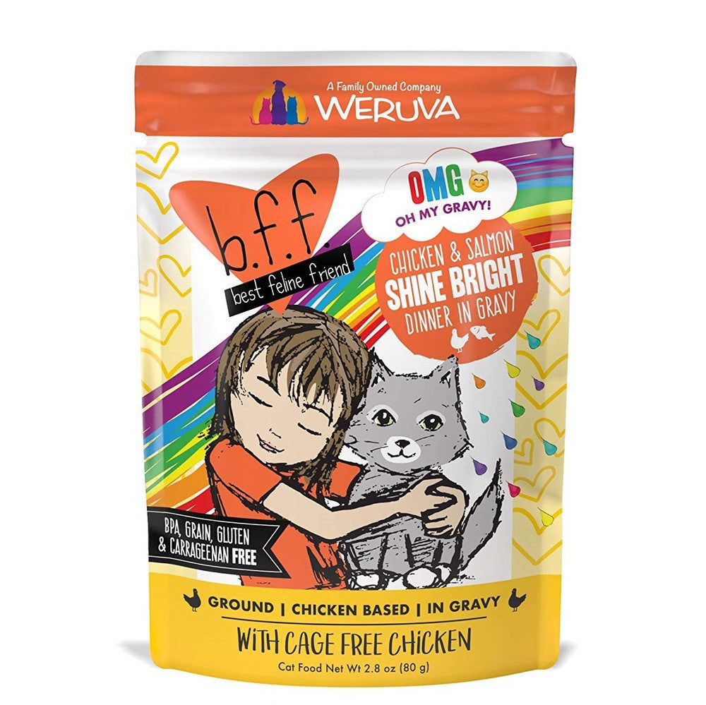 Weruva BFF OMG Shine Bright Chicken & Salmon Pouch