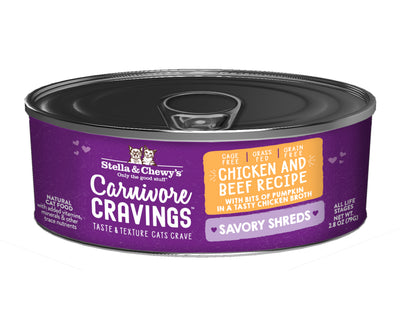 Stella & Chewy's Cat Carnivore Cravings Savory Shreds Chicken & Beef Stella & Chewy's Cat Carnivore Cravings Savory Shreds Chicken & Beef