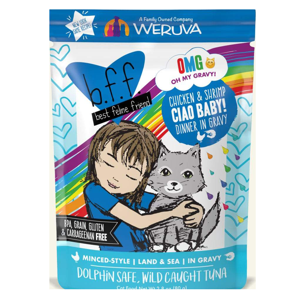 Weruva BFF OMG Ciao Baby! Chicken & Shrimp Pouch