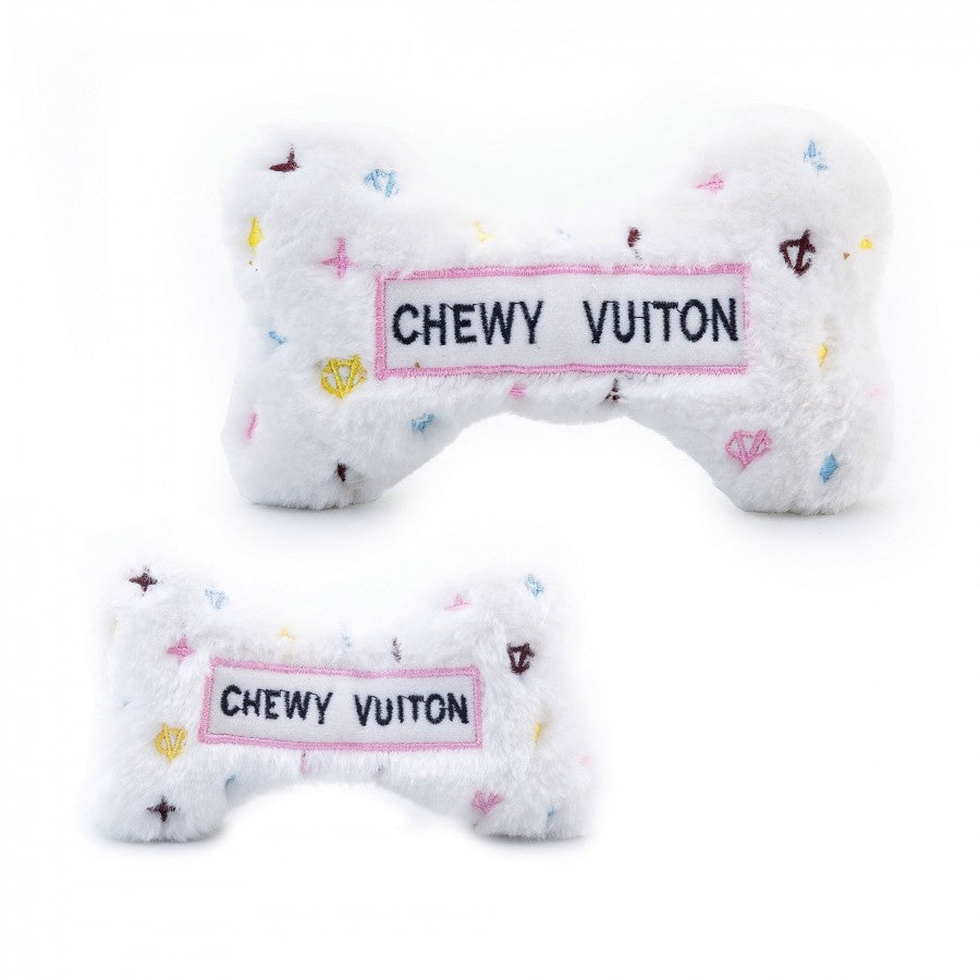 Haute Diggity Chewy Vuiton White Bone