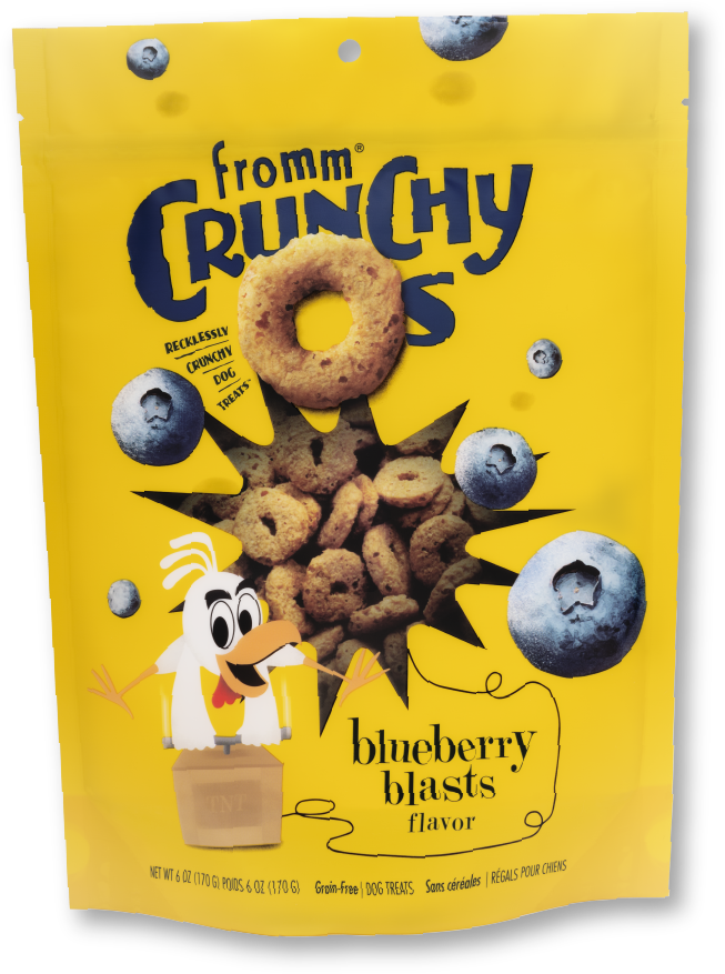 Fromm Crunchy O's Blueberry Blast 6 oz.